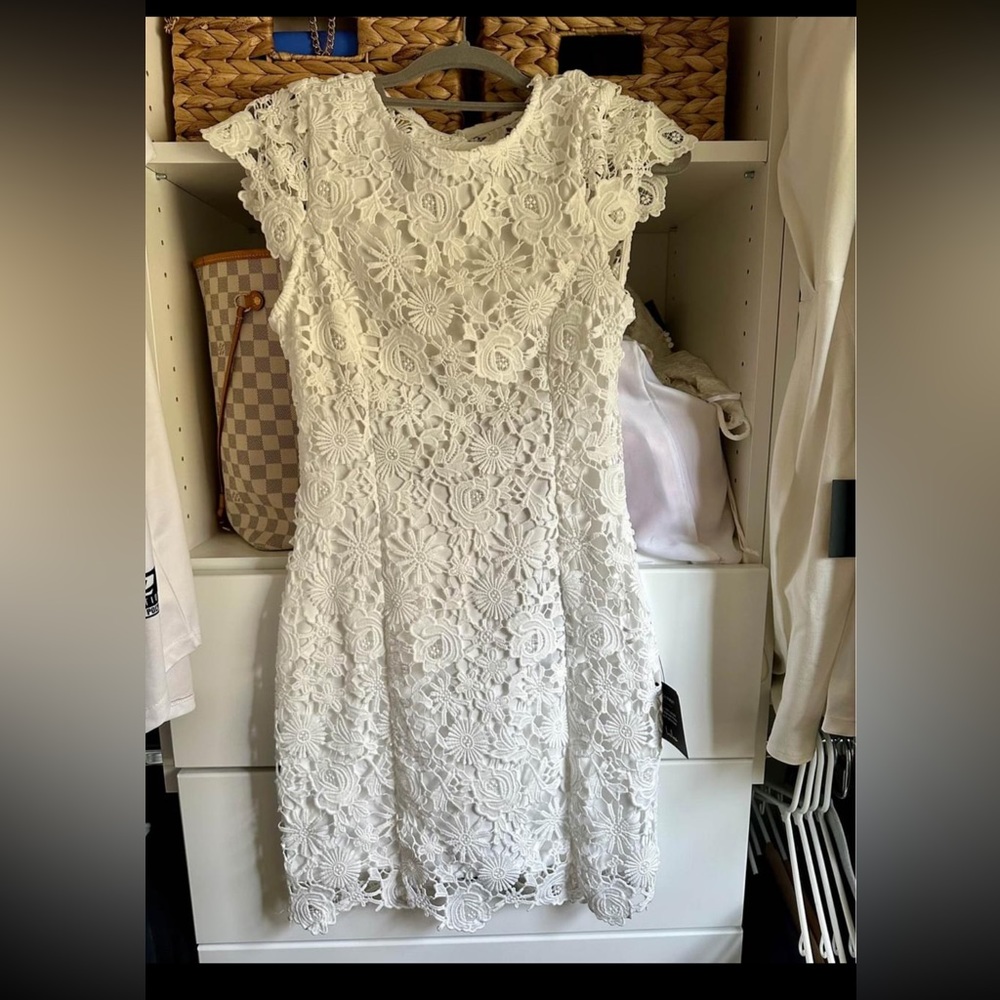 NWT Romance Language Backless Lace Dress